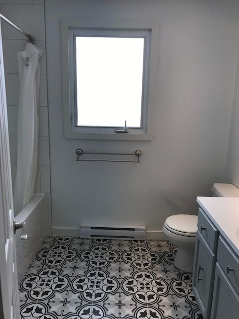 La salle de bain terminée