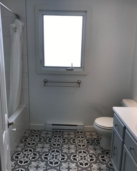La salle de bain terminée