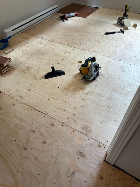 Le sous-plancher mis à nu