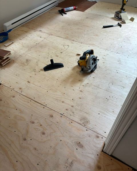 Le sous-plancher mis à nu